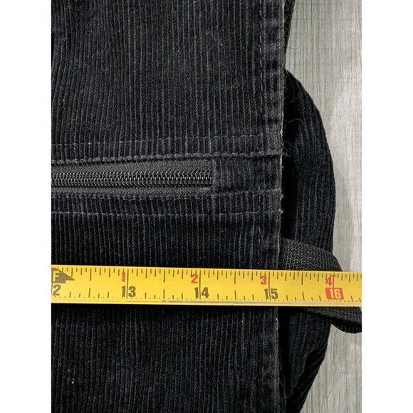 Dickies Black Corduroy Star Messenger YAK PAK Crossbody Bag 16” X 12” X4.5" Y2K - Picture 10 of 12